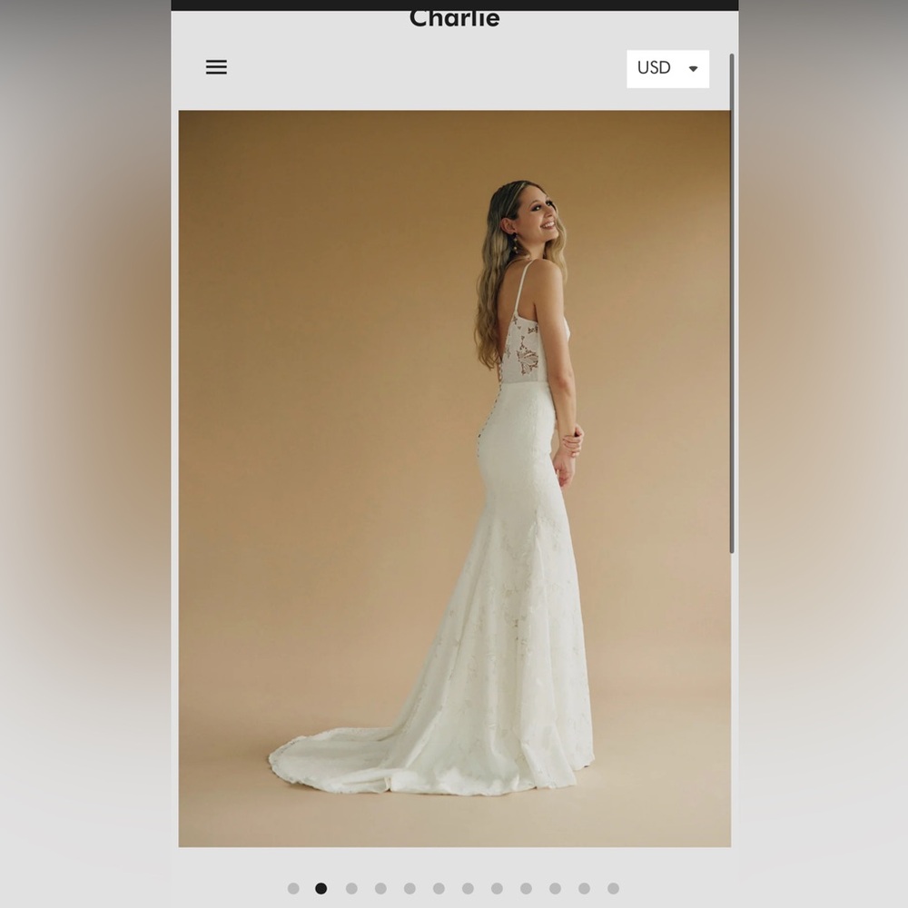 Laudae Charlie wedding gown, brand new, never worn or altered! Size 4/6